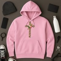 Leopard Flower Cross Hoodie thumb 3