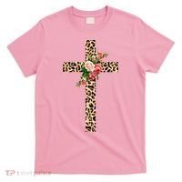 Leopard Flower Cross T-Shirt thumb 0