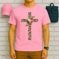 Leopard Flower Cross T-Shirt thumb 6