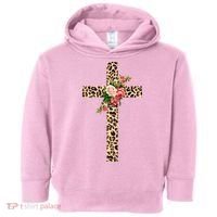 Leopard Flower Cross Toddler Hoodie thumb 0