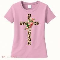 Leopard Flower Cross Women's T-Shirt thumb 0