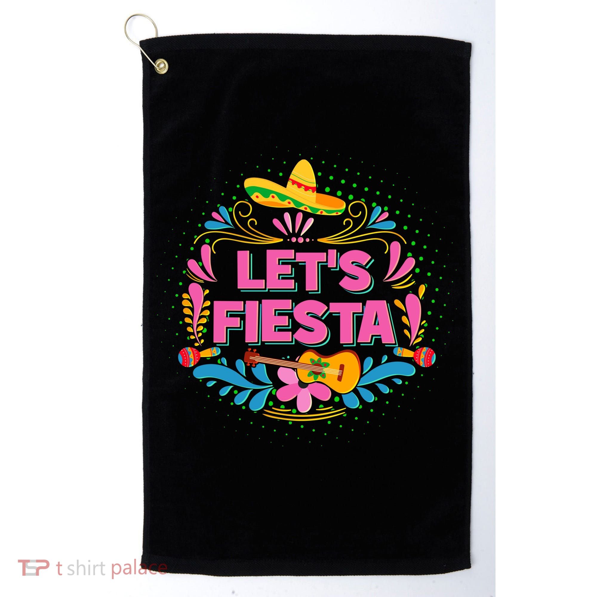 Let's Fiesta Celebrate Cinco De Mayo Golf Towel