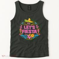 Let's Fiesta Celebrate Cinco De Mayo Tank Top thumb 2