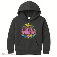 Let's Fiesta Celebrate Cinco De Mayo Kids Hoodie thumb 0
