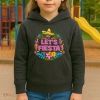 Let's Fiesta Celebrate Cinco De Mayo Kids Hoodie thumb 3