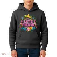 Let's Fiesta Celebrate Cinco De Mayo Kids Hoodie thumb 4