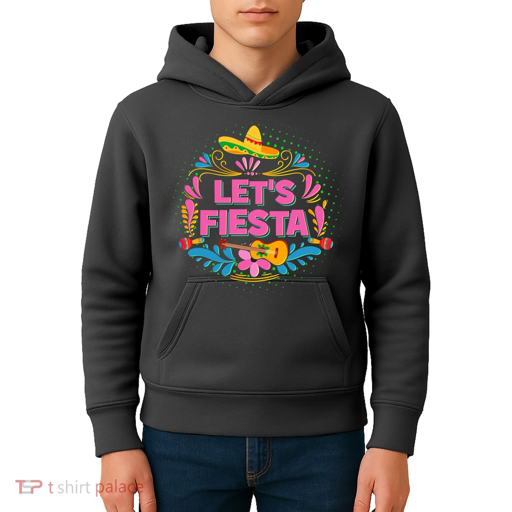 Let's Fiesta Celebrate Cinco De Mayo Kids Hoodie