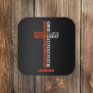 Leukemia Fight Cancer Ribbon Coaster
