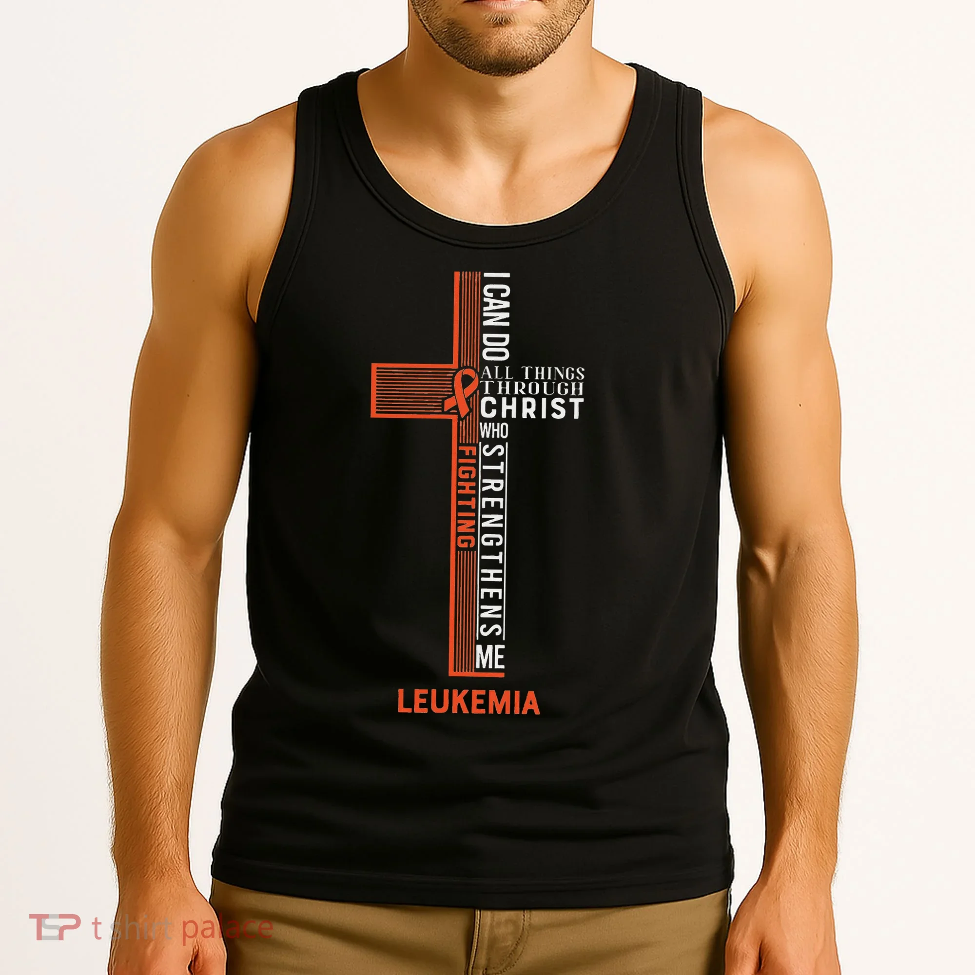 Leukemia Fight Cancer Ribbon Tank Top
