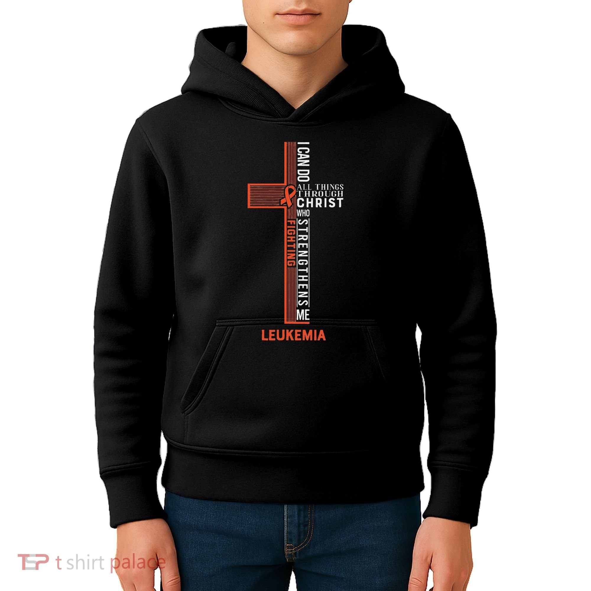 Leukemia Fight Cancer Ribbon Kids Hoodie