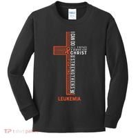Leukemia Fight Cancer Ribbon Kids Long Sleeve Shirt thumb 0