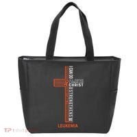 Leukemia Fight Cancer Ribbon Tote Bag thumb 0
