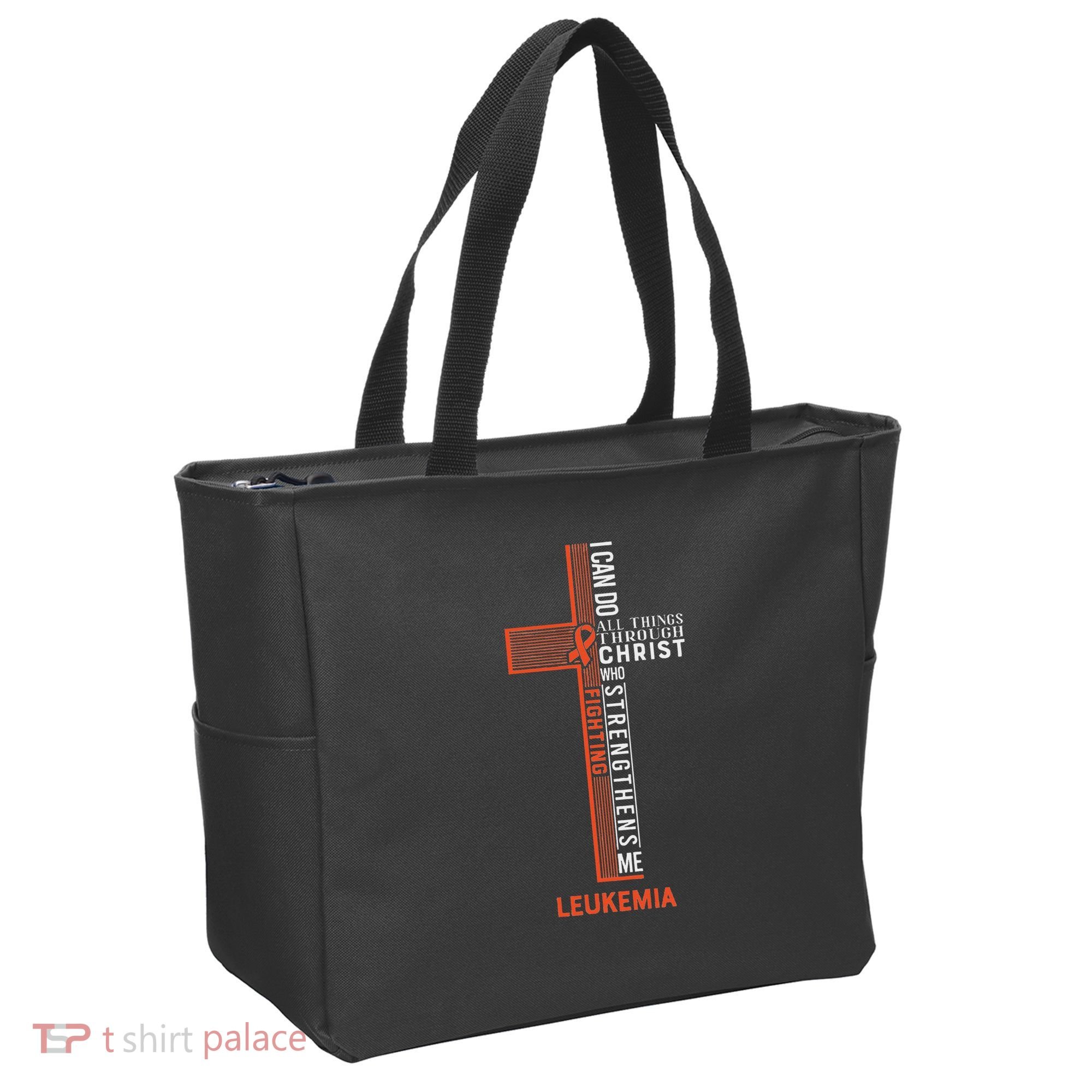 Leukemia Fight Cancer Ribbon Tote Bag