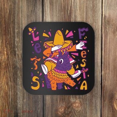 Let's Fiesta Cinco De Mayo Celebration Coaster