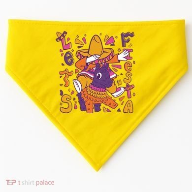 Let's Fiesta Cinco De Mayo Celebration USA-Made Doggie Bandana