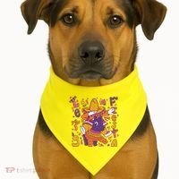 Let's Fiesta Cinco De Mayo Celebration USA-Made Doggie Bandana thumb 1