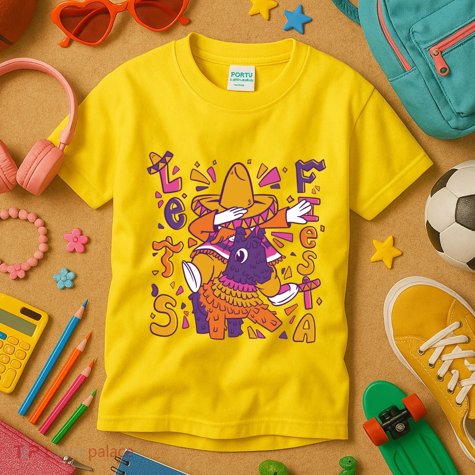 Let's Fiesta Cinco De Mayo Celebration Kids T-Shirt