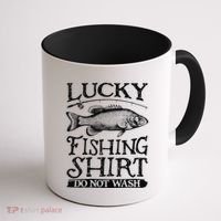 Lucky Fishing Do Not Wash Fishing Coffee Mug thumb 1