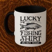 Lucky Fishing Do Not Wash Fishing Coffee Mug thumb 2