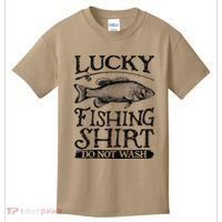 Lucky Fishing Do Not Wash Fishing Kids T-Shirt thumb 0
