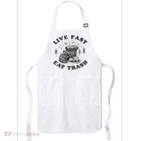 Live Fast Eat Trash Raccoon Possum Apron thumb 0