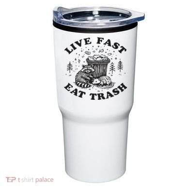 Live Fast Eat Trash Raccoon Possum Tumbler