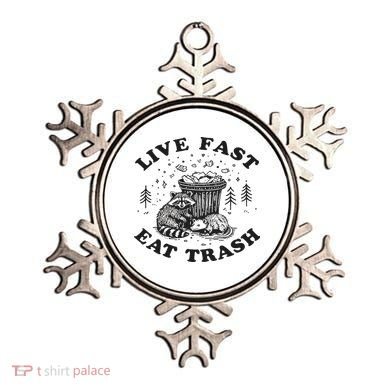 Live Fast Eat Trash Raccoon Possum Ornament
