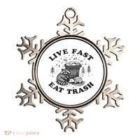 Live Fast Eat Trash Raccoon Possum Ornament thumb 0