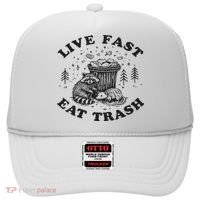 Live Fast Eat Trash Raccoon Possum Hat thumb 0