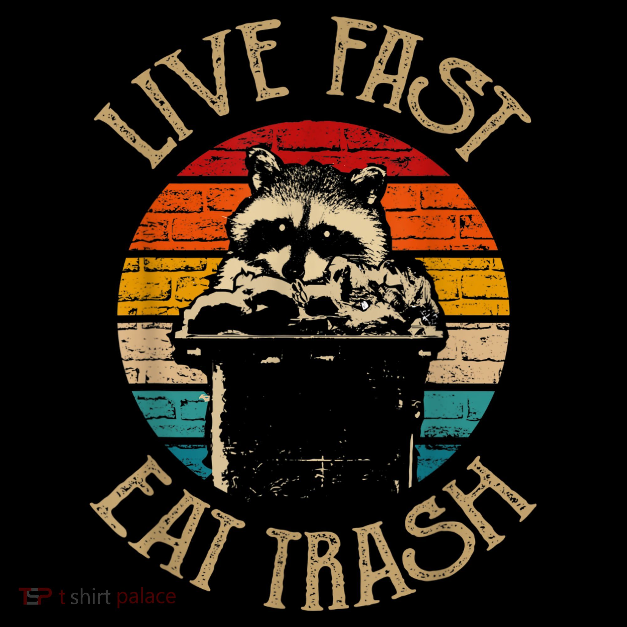 Live Fast Eat Trash Can Raccoon Camping Or Hiking Coffee Mug
