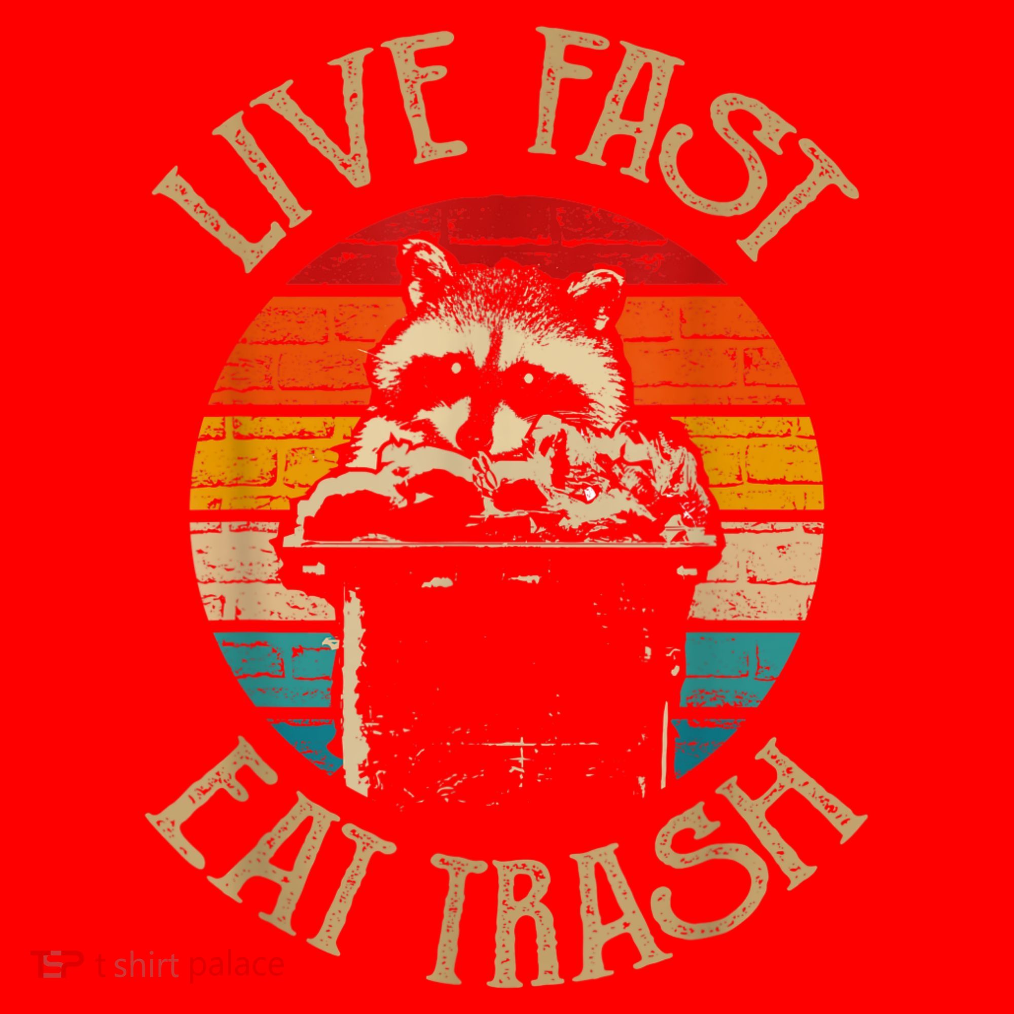 Live Fast Eat Trash Can Raccoon Camping Or Hiking Santa Hat