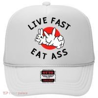 Live Fast Eat Ass Funny Bunny Hat thumb 0