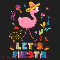 Let's Fiesta Flamingo Cinco De Mayo Women's Sweatshirt thumb 2