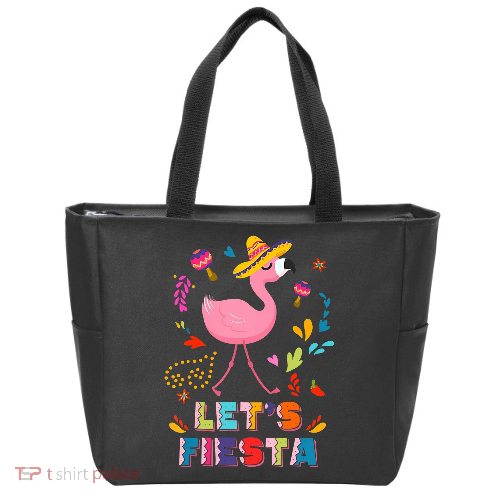 Let's Fiesta Flamingo Cinco De Mayo Tote Bag