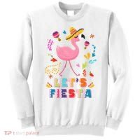 Let's Fiesta Flamingo Cinco De Mayo Sweatshirt thumb 0