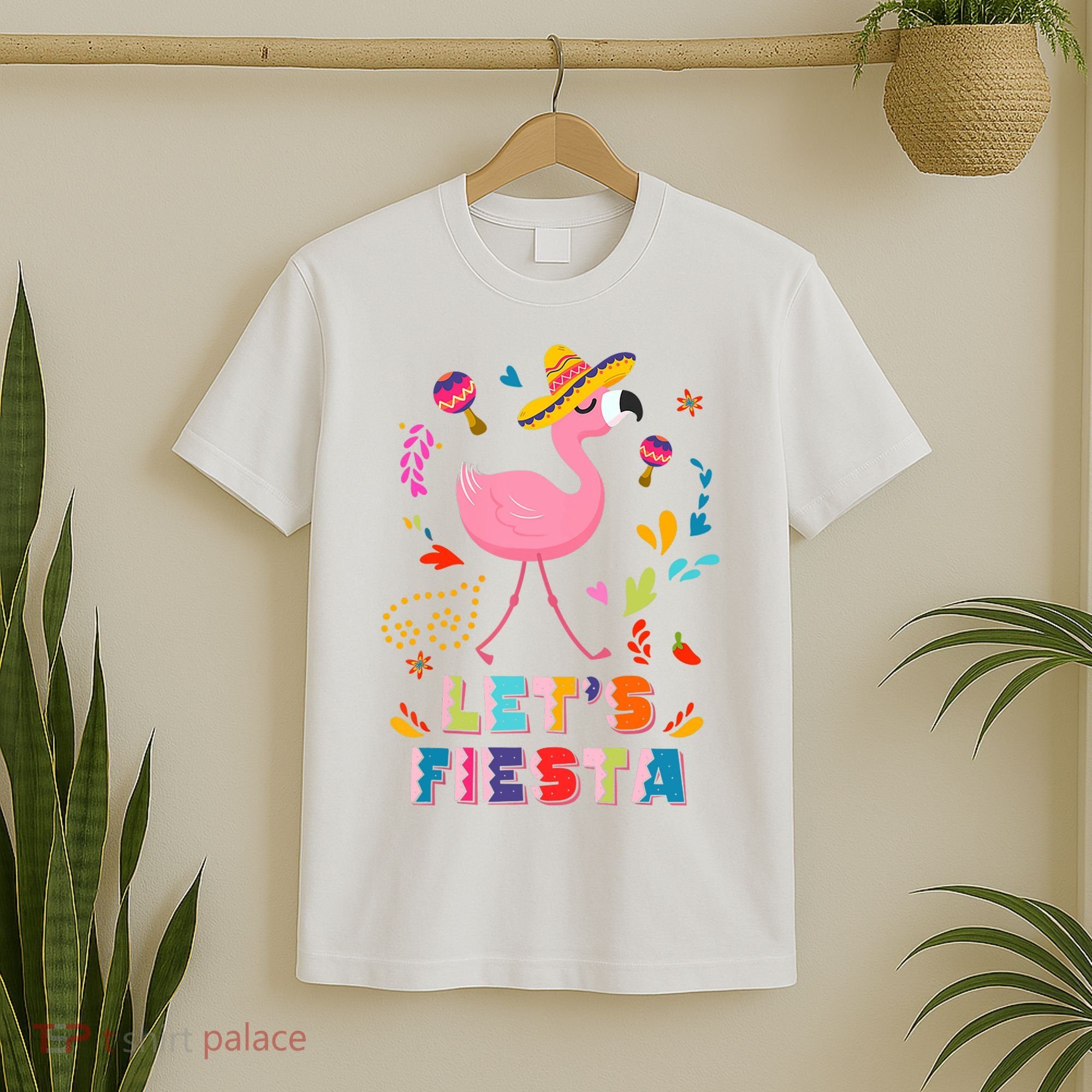 Let's Fiesta Flamingo Cinco De Mayo T-Shirt