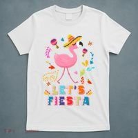 Let's Fiesta Flamingo Cinco De Mayo T-Shirt thumb 5