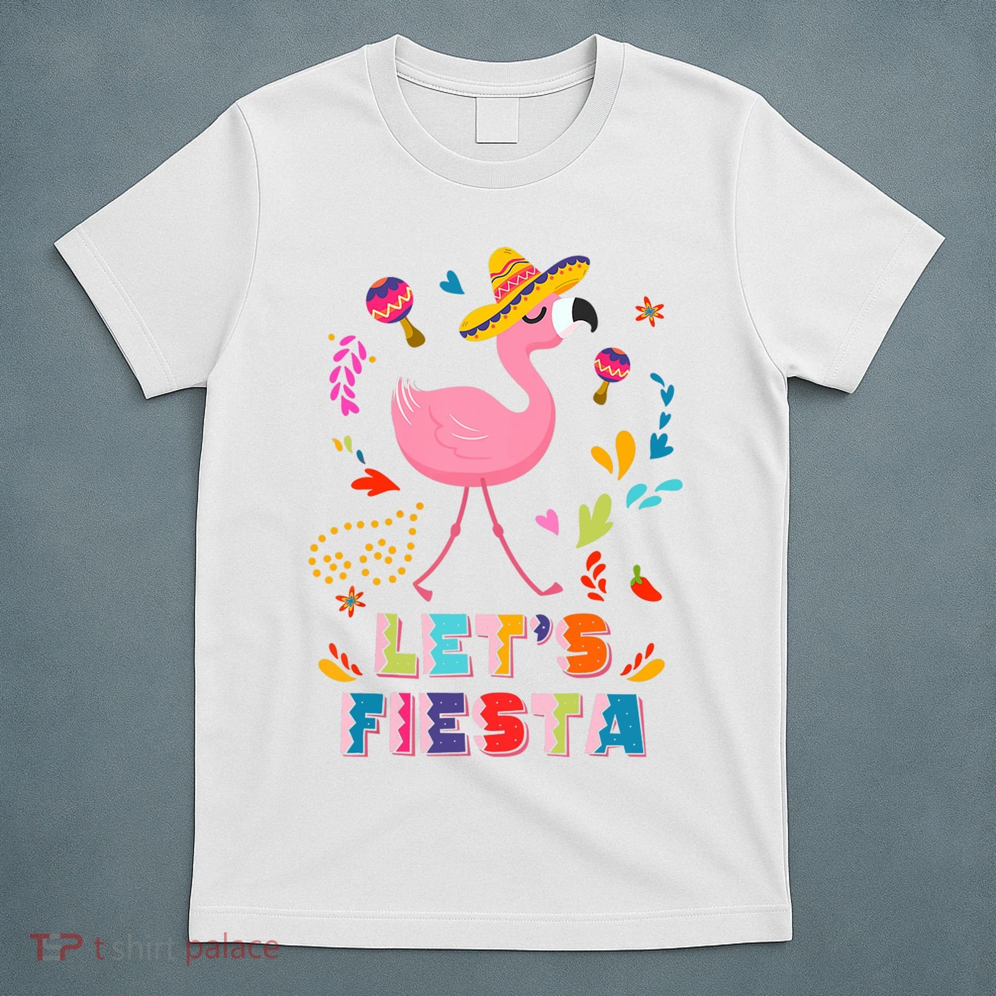 Let's Fiesta Flamingo Cinco De Mayo T-Shirt