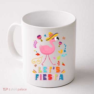 Let's Fiesta Flamingo Cinco De Mayo Coffee Mug