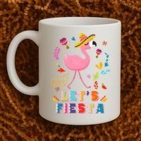 Let's Fiesta Flamingo Cinco De Mayo Coffee Mug thumb 2