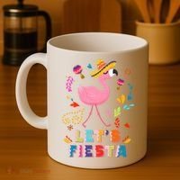 Let's Fiesta Flamingo Cinco De Mayo Coffee Mug thumb 4