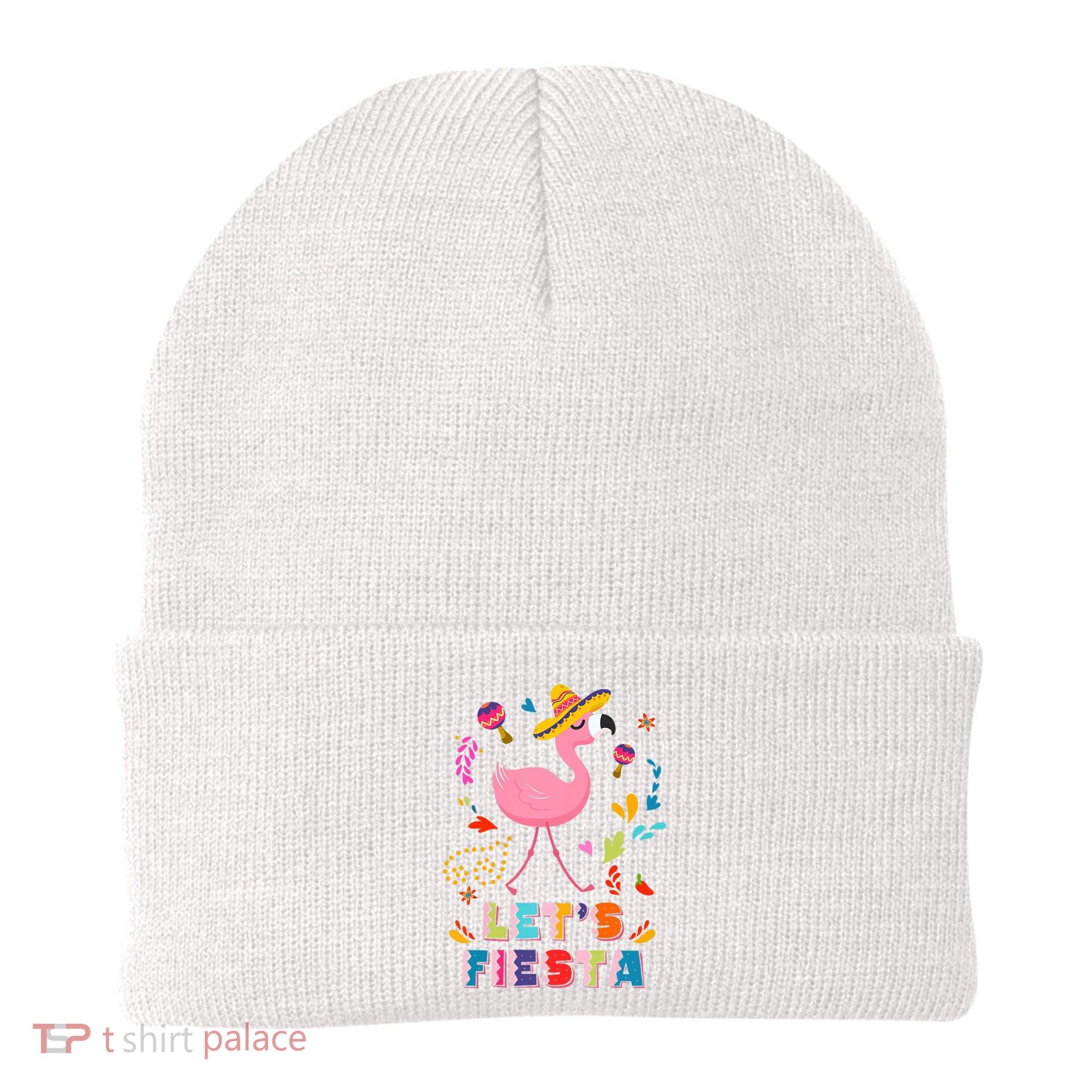 Let's Fiesta Flamingo Cinco De Mayo Beanie