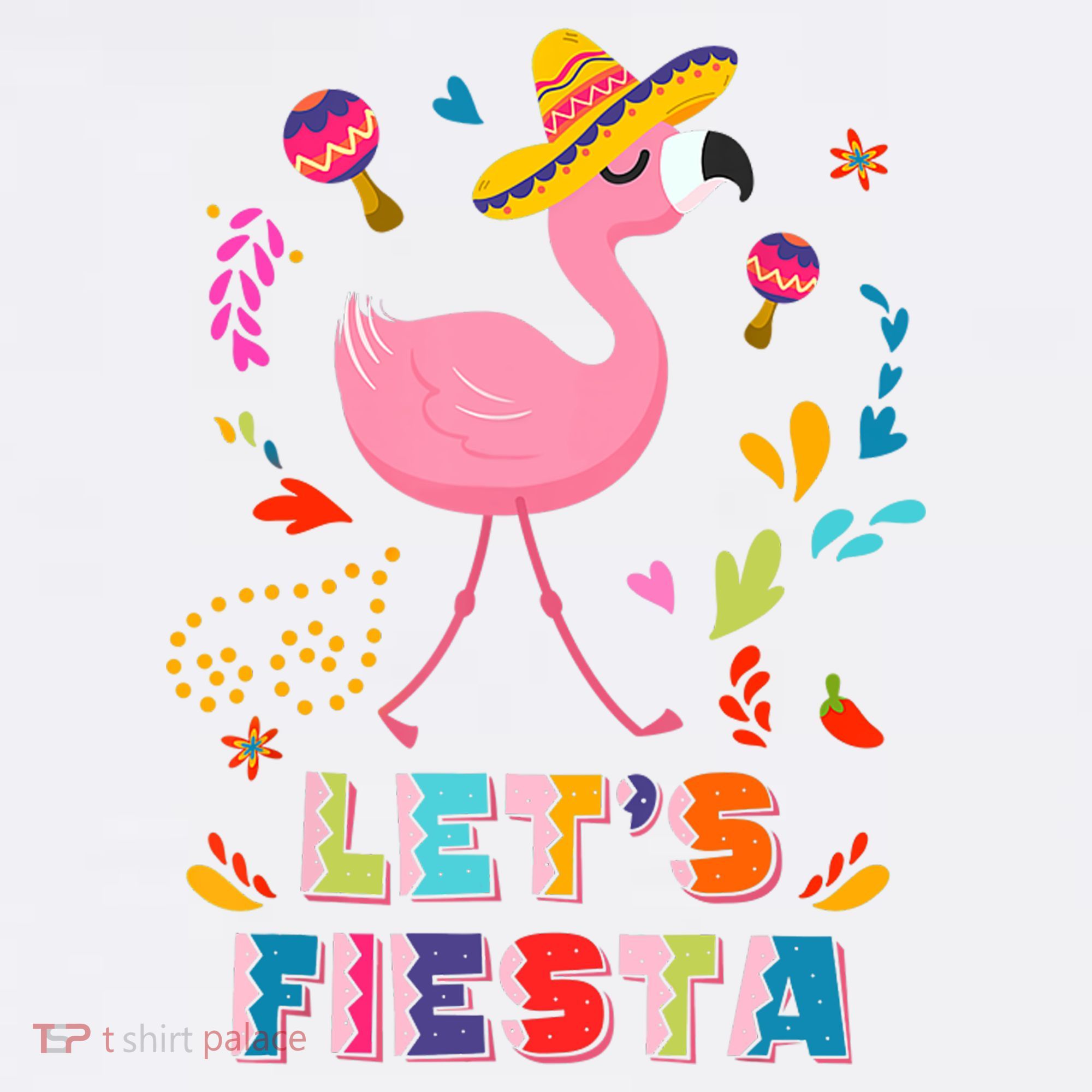 Let's Fiesta Flamingo Cinco De Mayo Women's Hoodie