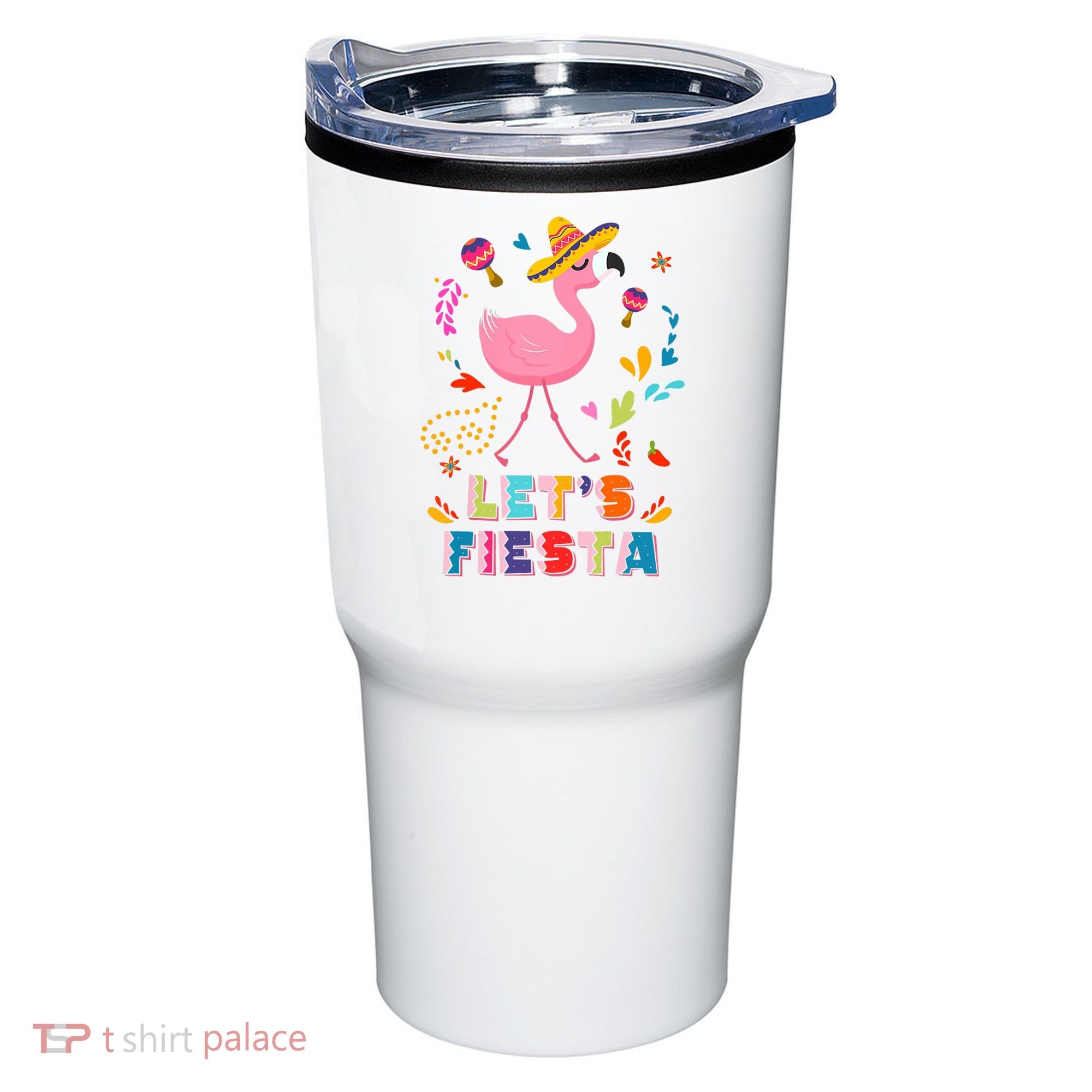 Let's Fiesta Flamingo Cinco De Mayo Tumbler
