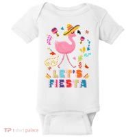 Let's Fiesta Flamingo Cinco De Mayo Baby Bodysuit thumb 0