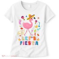 Let's Fiesta Flamingo Cinco De Mayo Women's T-Shirt thumb 0