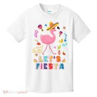 Let's Fiesta Flamingo Cinco De Mayo Kids T-Shirt thumb 0