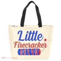 Little Firecracker Funny 4th Of July Tote Bag thumb 0