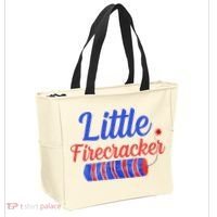 Little Firecracker Funny 4th Of July Tote Bag thumb 2