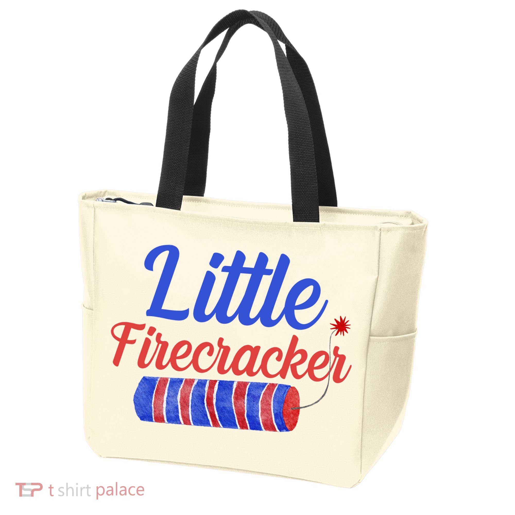 Little Firecracker Funny 4th Of July Tote Bag